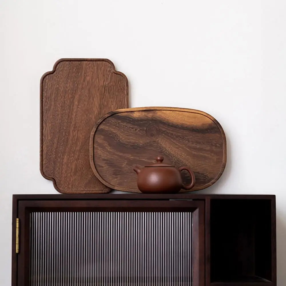 KŌHI-Home Walnut Wood Tea Tray - Serving Plate