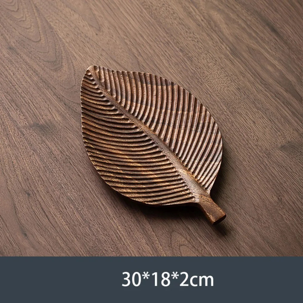 KŌHI-Home Walnut Wood Tea Tray - Serving Plate