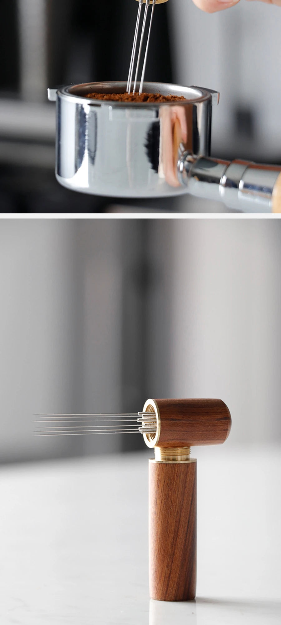 KŌHI-Home Espresso WDT Tool – Stainless Steel Coffee Needle Stirrer & Distributor