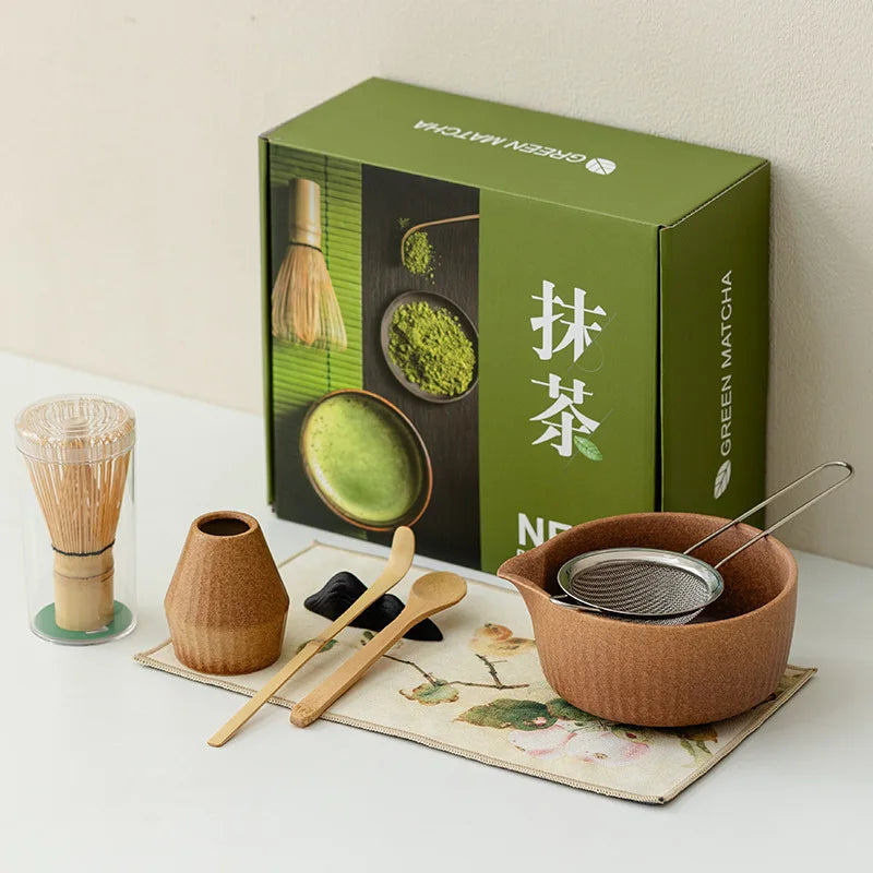 KŌHI-Home Vertical Pattern Matcha Ceremony Set – 8-Piece Kit