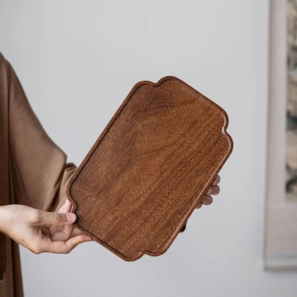 KŌHI-Home Walnut Wood Tea Tray - Serving Plate