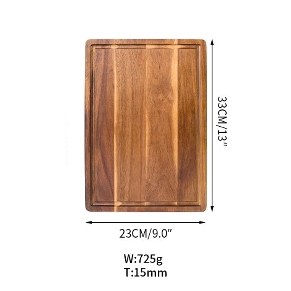 KŌHI-Home Thick Acacia Wood Cutting Board – Large Solid Wood Board for Kitchen & Table