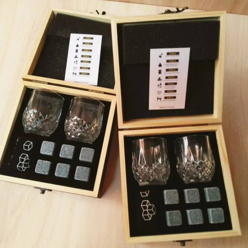 KŌHI-Home Whiskey Stones & Glass Set