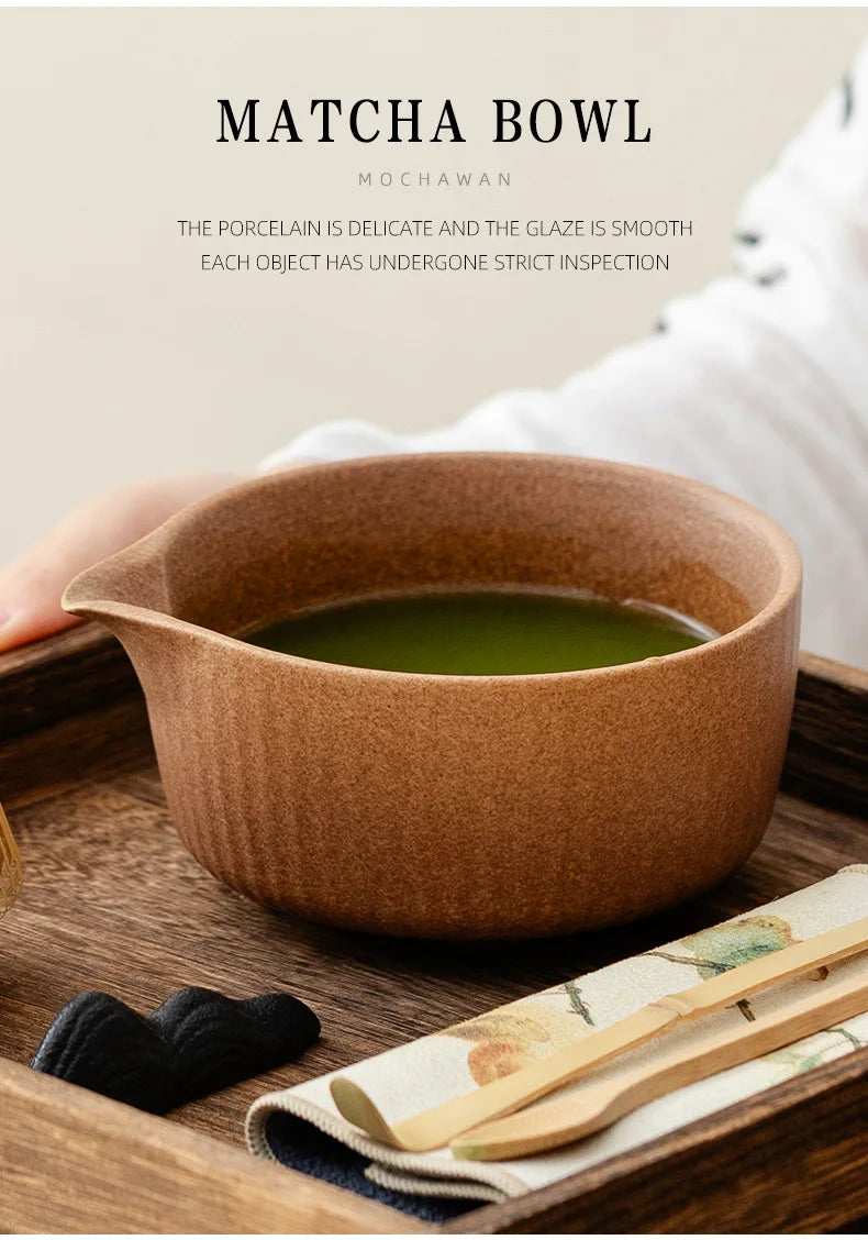 KŌHI-Home Vertical Pattern Matcha Ceremony Set – 8-Piece Kit
