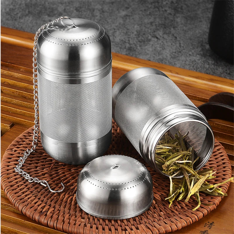 KŌHI-Home Stainless Steel Tea Strainer – Fine Mesh Infuser for Loose Leaf Tea & Spices