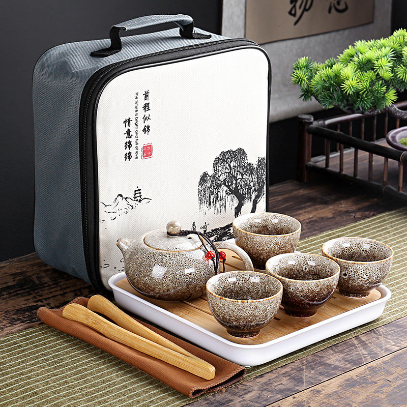 KŌHI-Home Portable Kung Fu Tea Travel Set with Carrying Bag