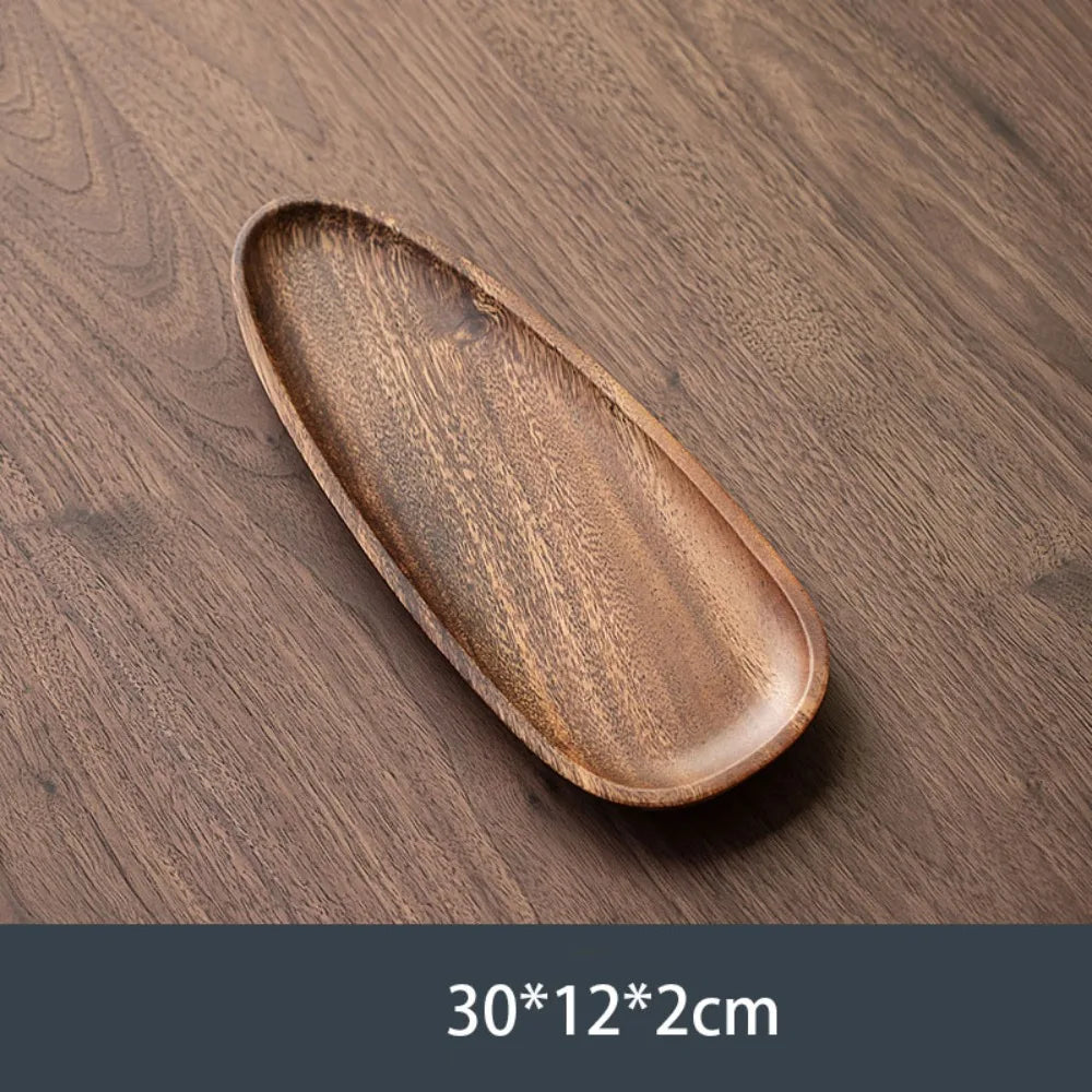 KŌHI-Home Walnut Wood Tea Tray - Serving Plate