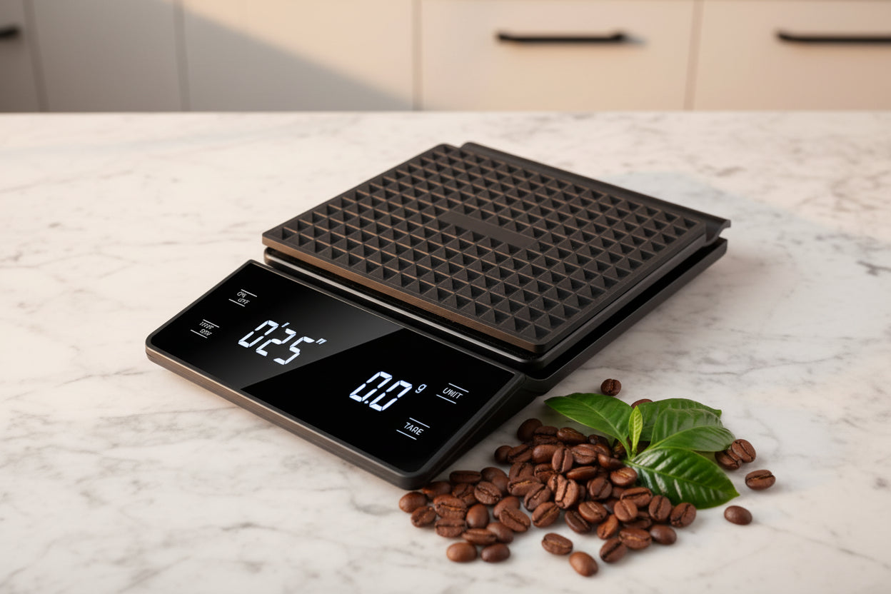 KŌHI-Home Digital Coffee Scale with Timer – Precision Scale for Pour Over, Drip & Espresso (3 kg / 0.1 g)