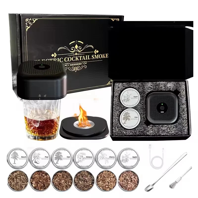 KŌHI-Home Electric Cocktail Smoke Infuser Kit - With 6 wood chips!