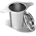 KŌHI-Home Stainless Steel Tea Infuser – Fine Mesh Strainer with Double Handles for Loose Leaf Tea