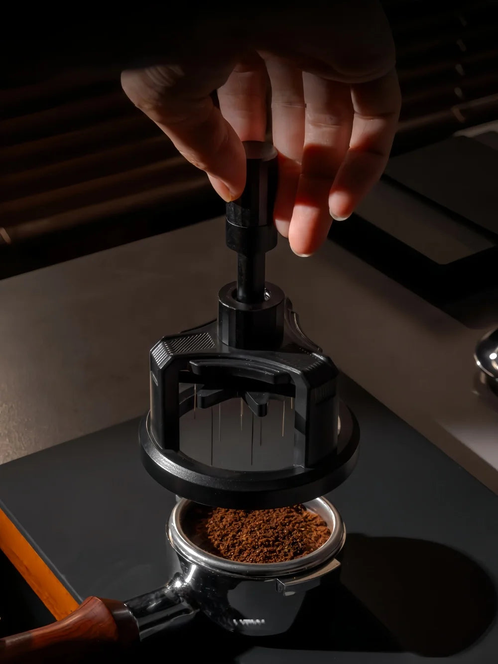 KŌHI-Home Magnetic WDT Tool – Rotating Coffee Distribution Needle with Adjustable Height