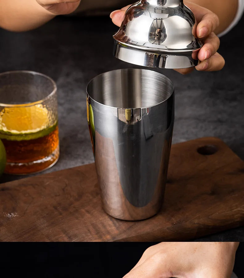 KŌHI-Home Stainless Steel Cocktail Shaker Set (6–9 Pieces) – Bartending Tools with Storage Bag