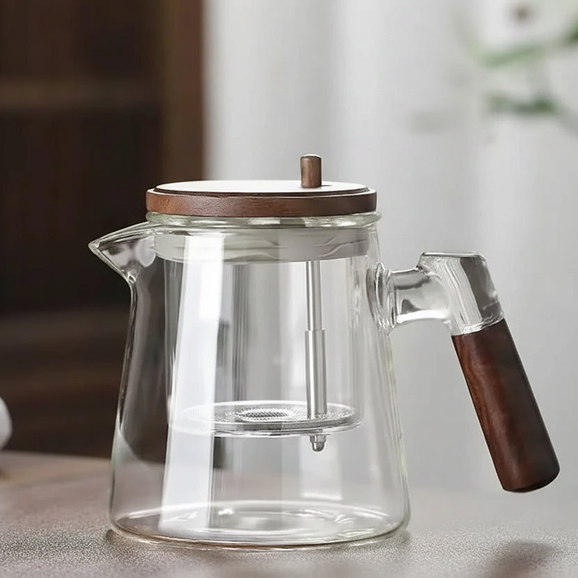KŌHI-Home Glass Teapot with One-Click Tea Separation — 650ml