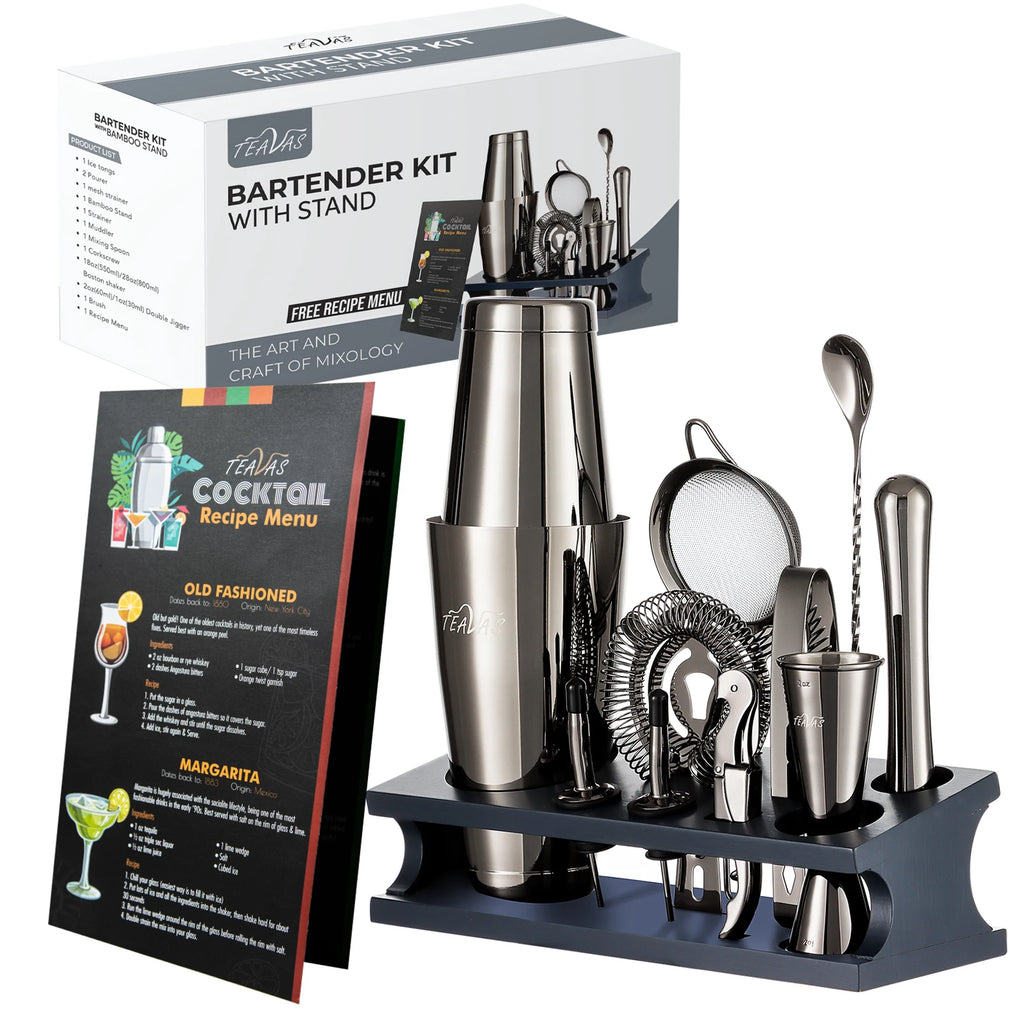 KŌHI-Home Mixology Bartender Kit (25-Piece) – Cocktail Shaker & Japanese-Style Jigger Set
