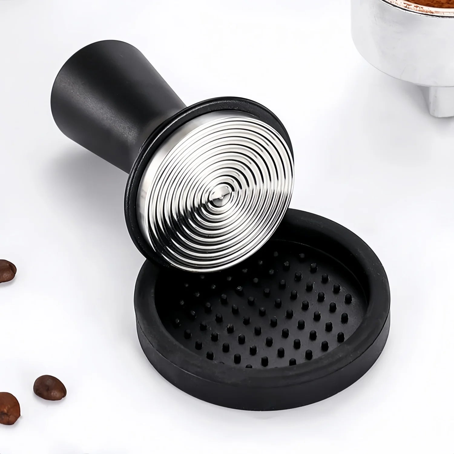 KŌHI-Home Coffee Tool Set (4–7-delig) – RVS Tamper, WDT Naald, Doseerring & Espresso Accessoires voor Thuisbarista’s