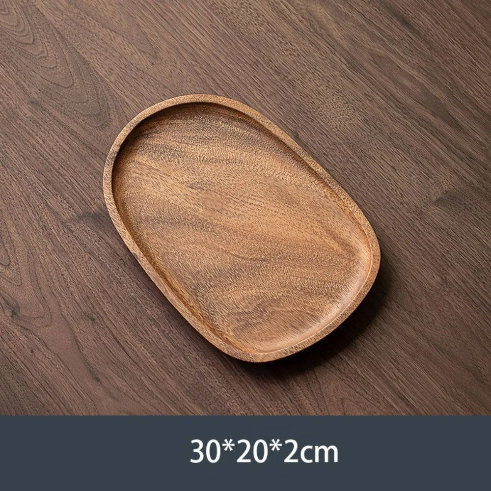 KŌHI-Home Walnut Wood Tea Tray - Serving Plate