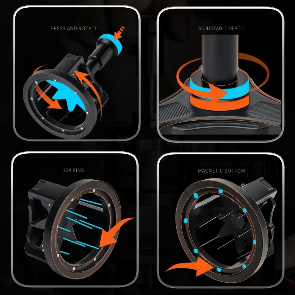 KŌHI-Home Magnetic WDT Tool – Rotating Coffee Distribution Needle with Adjustable Height