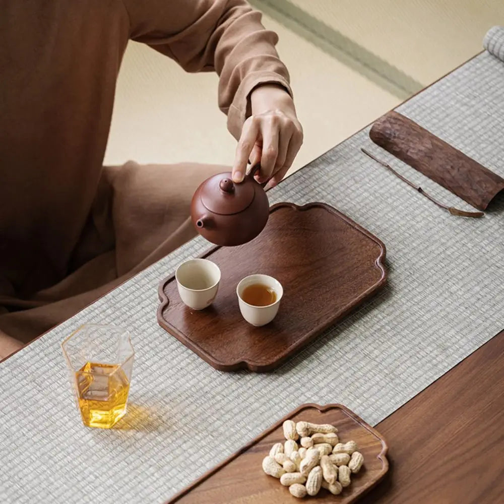 KŌHI-Home Walnut Wood Tea Tray - Serving Plate
