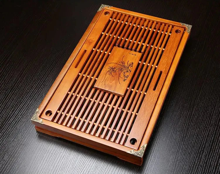 KŌHI-Home Yixing Ceramic Kung Fu Tea Set (27-Piece) – Chinese Tea Ceremony Set with Solid Wood Tea Tray