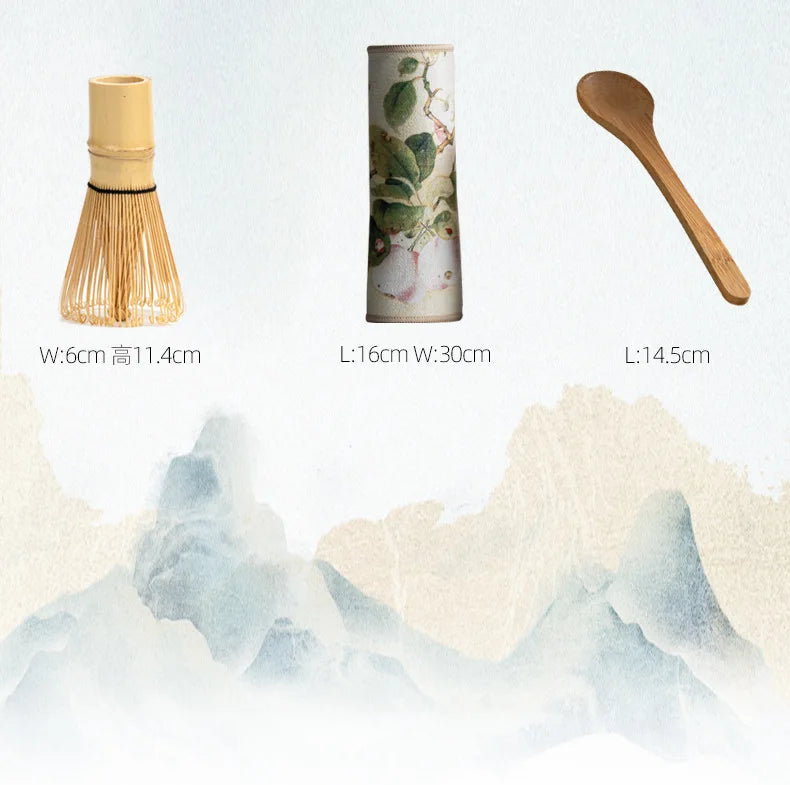 KŌHI-Home Vertical Pattern Matcha Ceremony Set – 8-Piece Kit