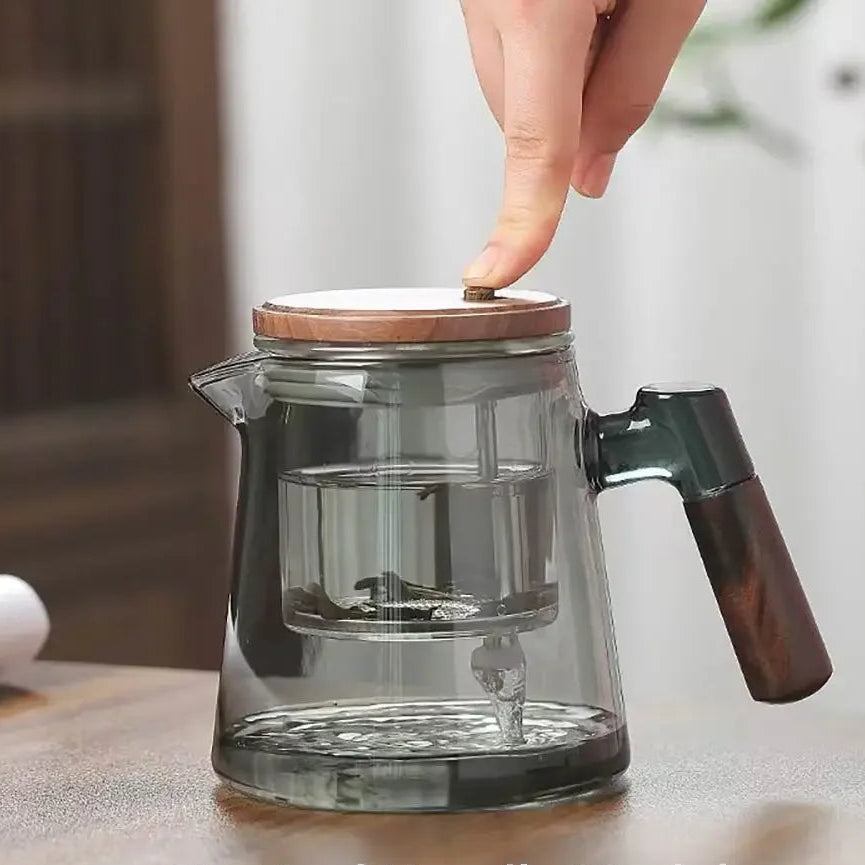 KŌHI-Home Glass Teapot with One-Click Tea Separation — 650ml