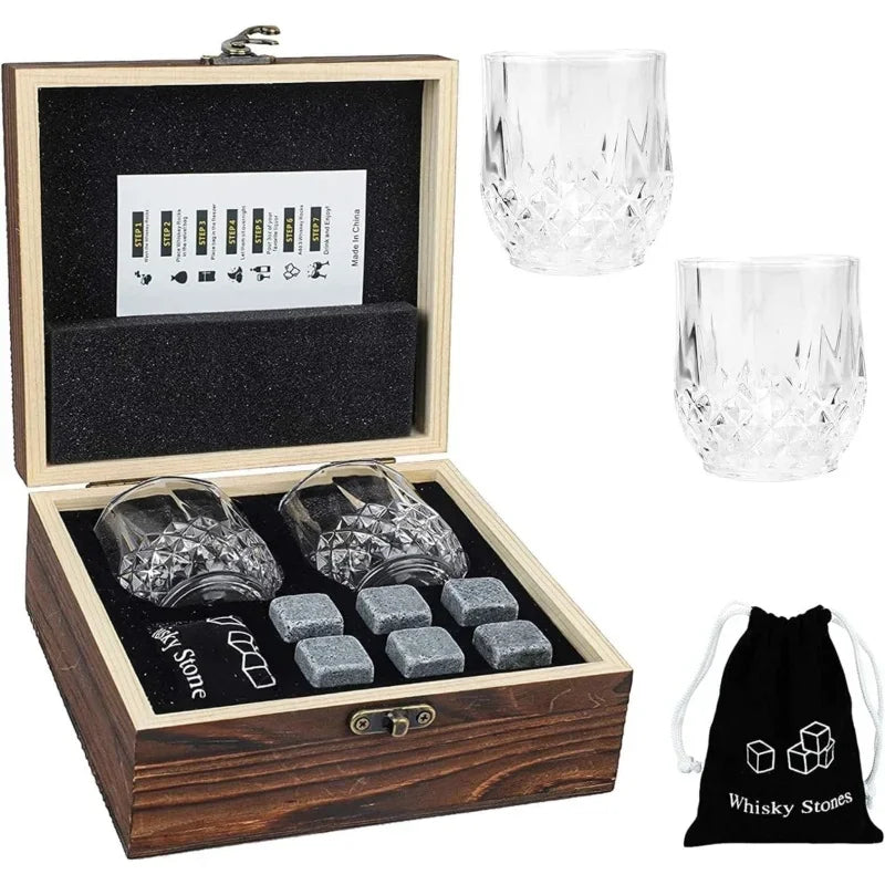 KŌHI-Home Whiskey Stones & Glass Set